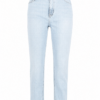 Light Blue High-Rise Straight-Leg Jeans